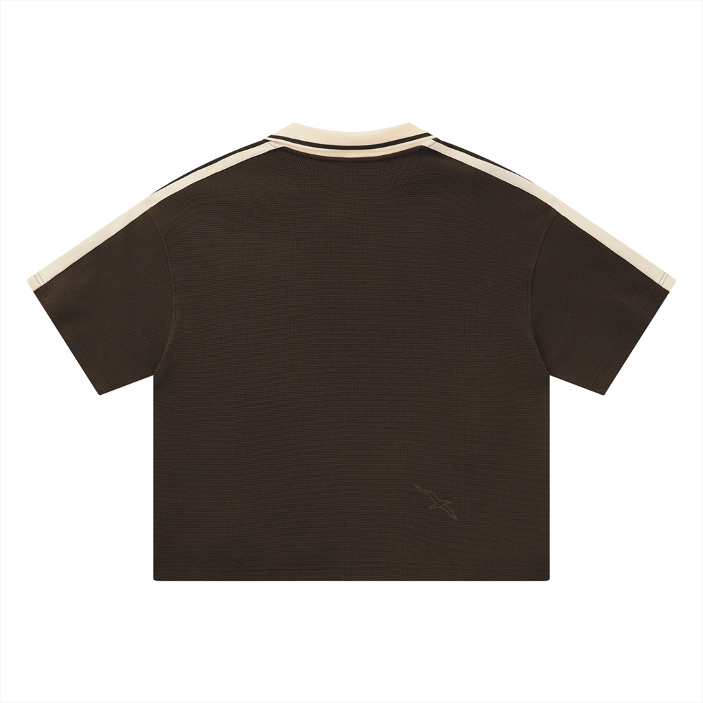 Retro Color Block Polo Shirt