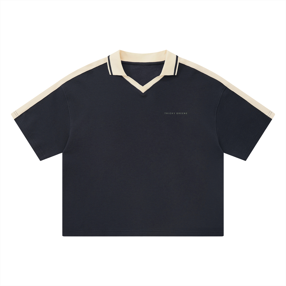 Retro Color Block Polo Shirt