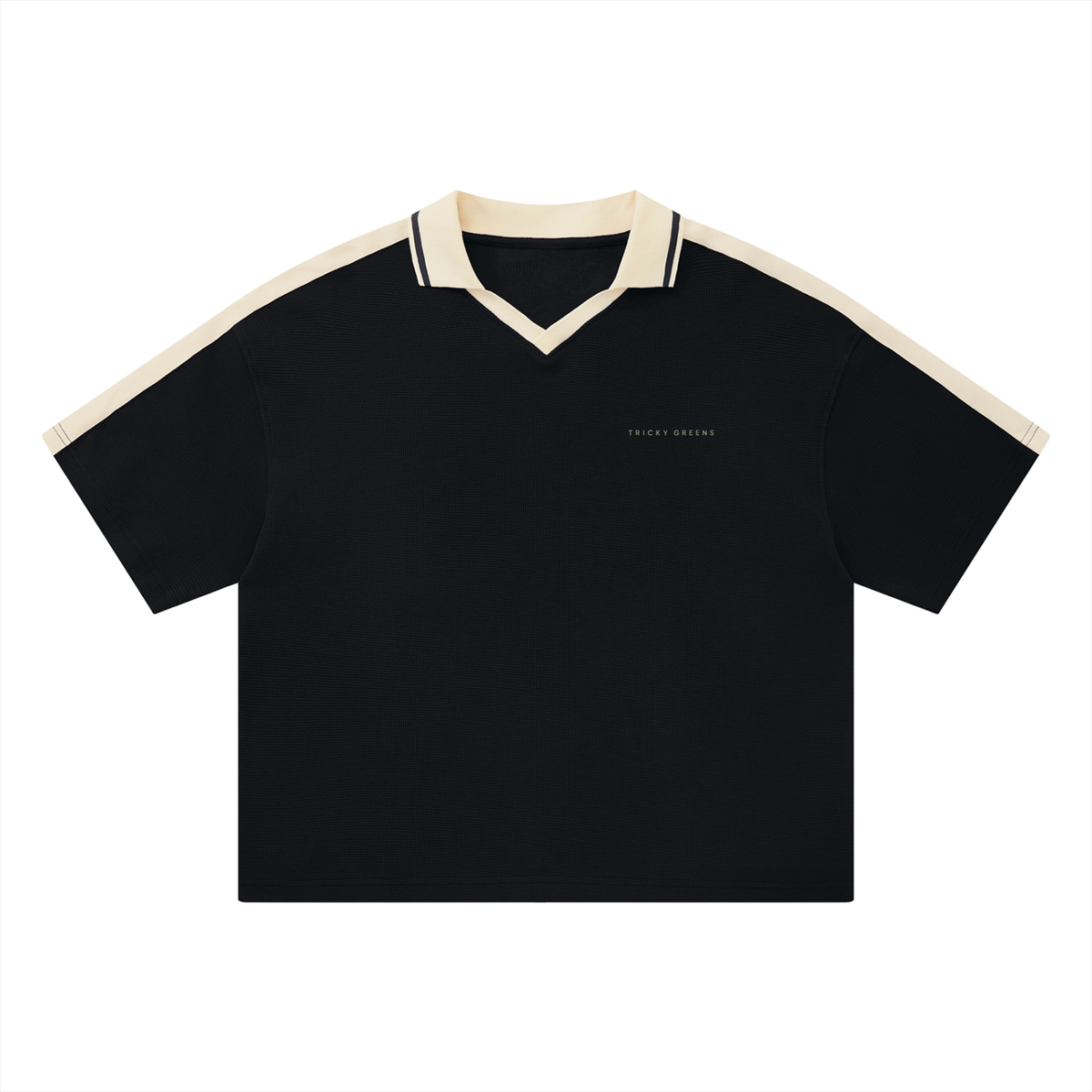 Retro Color Block Polo Shirt
