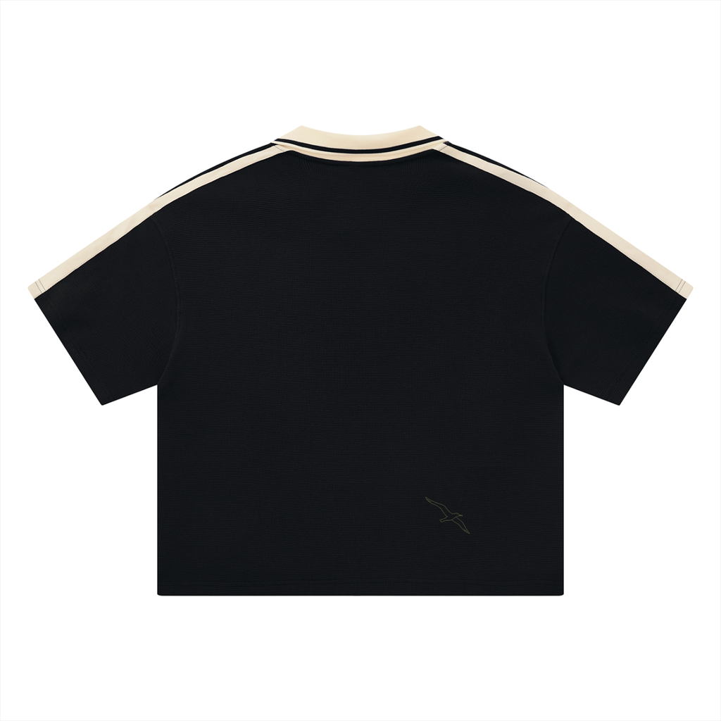 Retro Color Block Polo Shirt