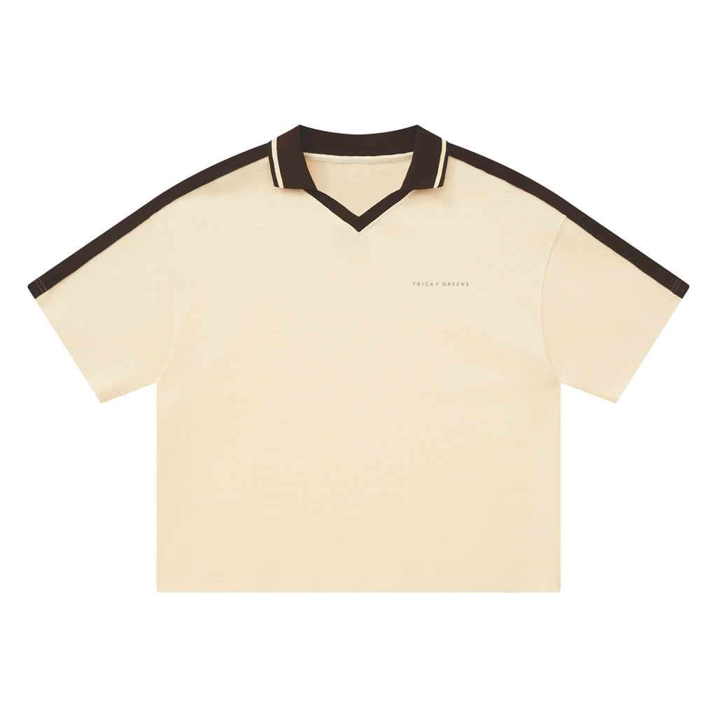 Retro Color Block Polo Shirt