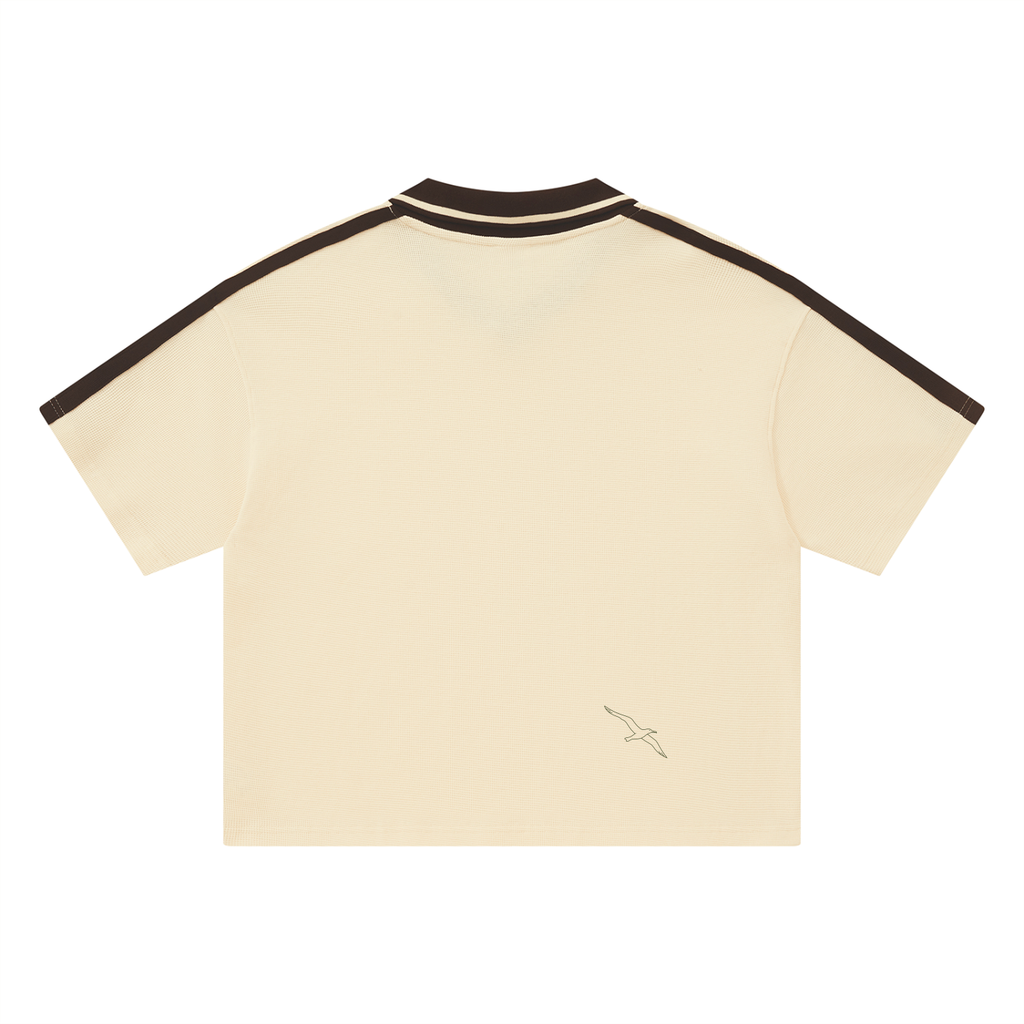 Retro Color Block Polo Shirt